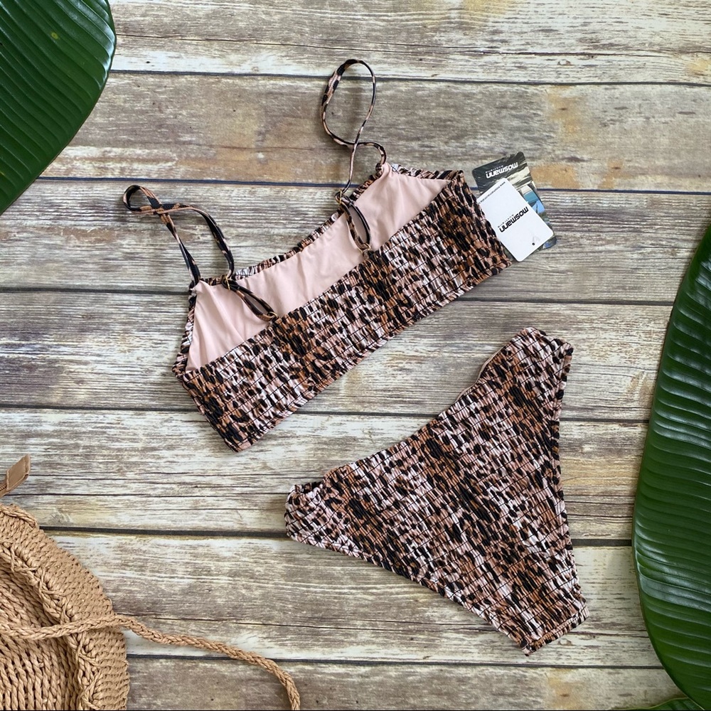 Mosmann Ribbed Bikini Set Havana Leopard Print - Picture 6 of 10